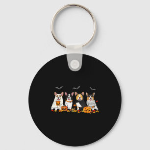 Halloween Corgi Geist Soky Corgi Liebhaber Hund Ma Schlüsselanhänger