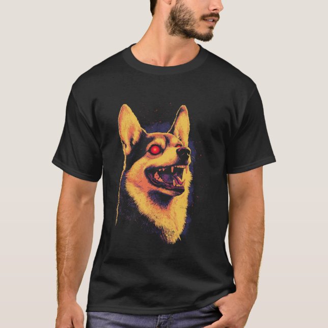 Halloween Corgi T-Shirt (Vorderseite)