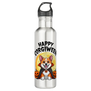 Halloween Corgiween, Spooky Corgi Dog Edelstahlflasche