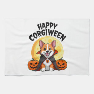 Halloween Corgiween, Spooky Corgi Dog Geschirrtuch