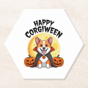 Halloween Corgiween, Spooky Corgi Dog Untersetzer