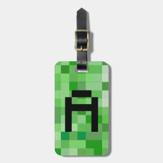 Halloween Cosplay Initialbrief A RPG Gamer Pixel Gepäckanhänger