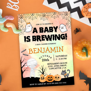 Halloween Costume Baby Dusche Party Einladung
