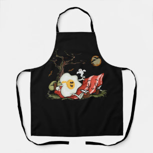 Halloween Costume Bacon und Fries Eggs Meme Humoro Schürze