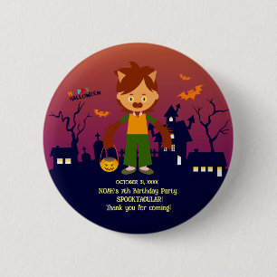 Halloween Costume Boy Geburtstagsparty Button