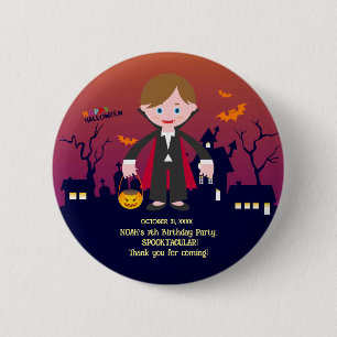 Halloween Costume Boy Geburtstagsparty Button