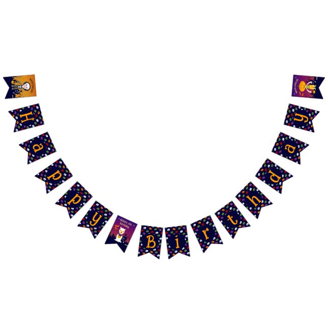 Halloween Costume Boy Geburtstagsparty Wimpelkette (Alle)