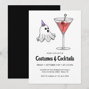 Halloween Costume & Cocktail Party Einladung
