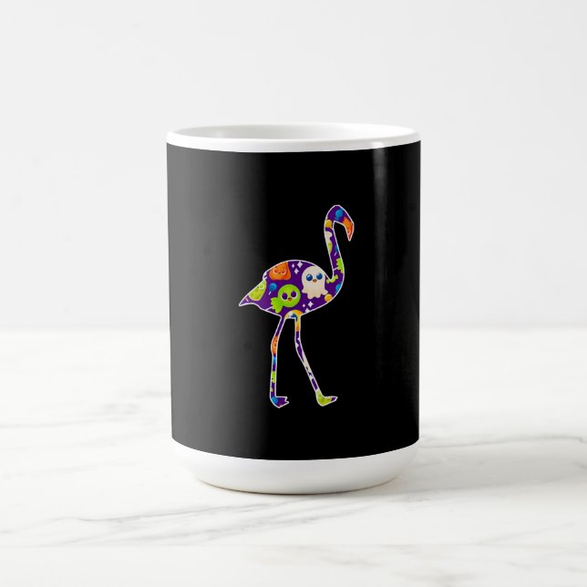 Halloween Costume Flamingo Ghost Candy Geschenk Kaffeetasse (Mittel)