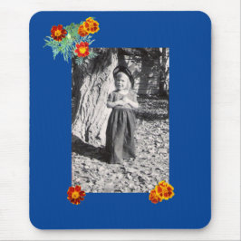 Halloween Costume Foto Marigolds Blue Mousepad