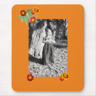 Halloween Costume Foto Marigolds Orange Mousepad
