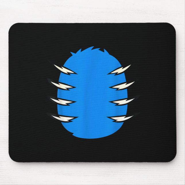 Halloween Costume Funny Blue Tiger Diy Group Match Mousepad (Vorne)