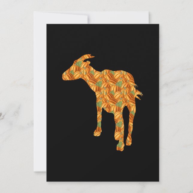 Halloween Costume Goat-Geschenk Save The Date (Vorderseite)