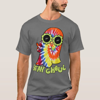Halloween Costume Groovy Ghost Bleibe Ghoul Gefärb T-Shirt
