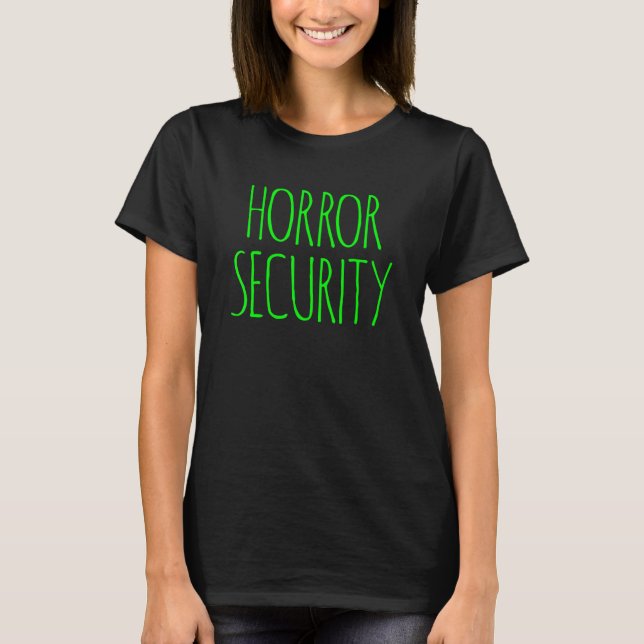 HALLOWEEN COSTUME HORROR SECURITY DECORATIONS MENS T-Shirt (Vorderseite)