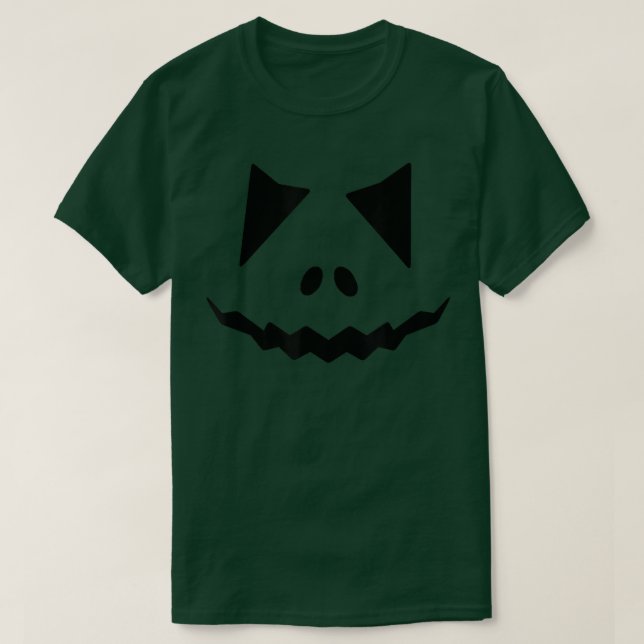 Halloween Costume Jack O' Lantern Pumpkin Face Wom T-Shirt (Design vorne)