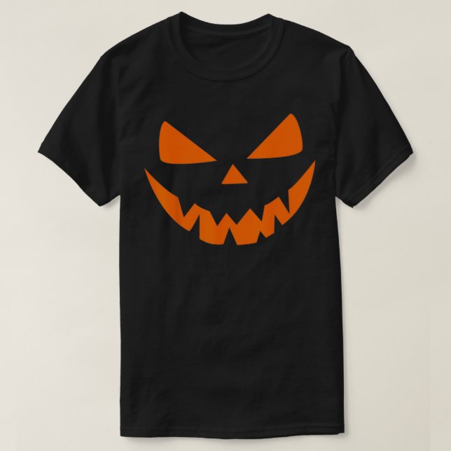 Halloween Costume Jack O' Lantern Pumpkin Face Wom T-Shirt (Design vorne)