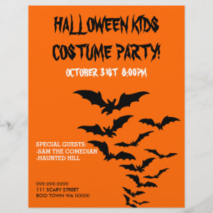 Halloween Costume Kids Party Ankündigung Flyer