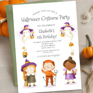 Halloween Costume Kindergeburtstag Party Einladung