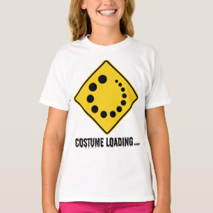 Halloween Costume Loading Yellow Road Sign T-Shirt