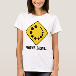 Halloween Costume Loading Yellow Road Sign T-Shirt