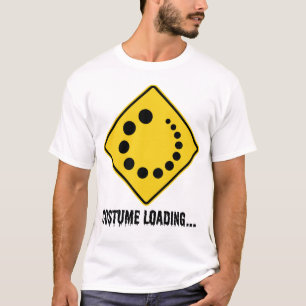 Halloween Costume Loading Yellow Road Sign T-Shirt