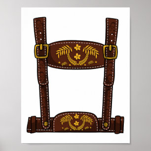 Halloween Costume - Mens Lederhosen Poster