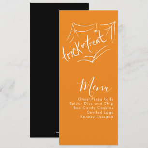 Halloween Costume Party Company Veranstaltungsmenü Feiertagskarte