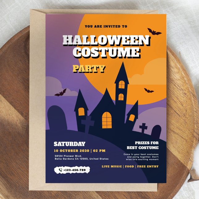 Halloween Costume Party Einladung (Von Creator hochgeladen)