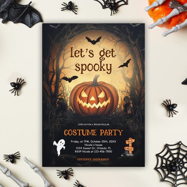 Halloween Costume Party Einladung (Halloween Costume Party Invitation)