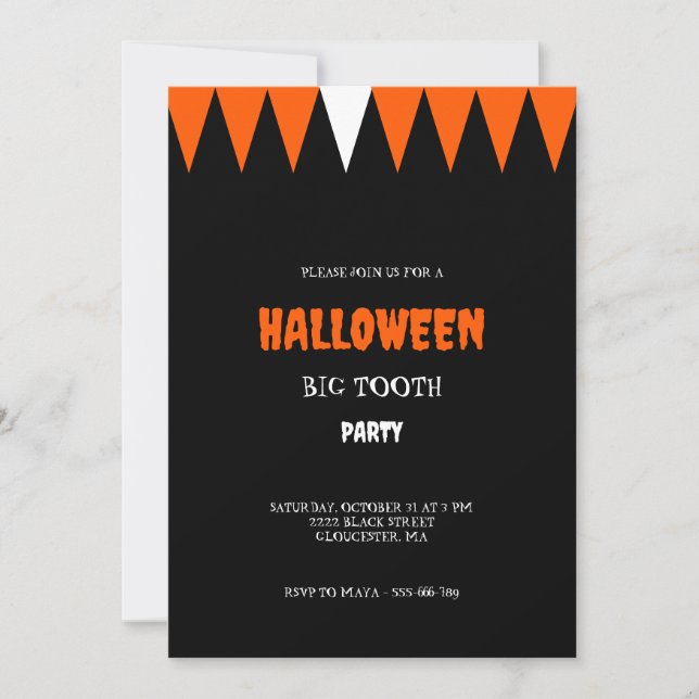 Halloween Costume Party Einladung (Vorderseite)
