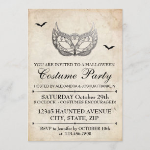 Halloween Costume Party Einladung