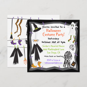 Halloween Costume Party Einladung
