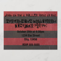 Halloween Costume Party Horror Freddy Einladung