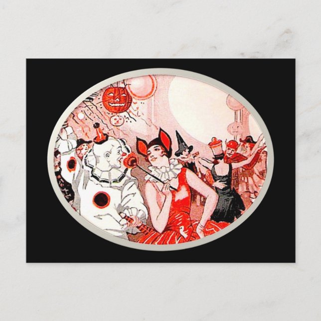 Halloween Costume Party Postkarte (Vorderseite)