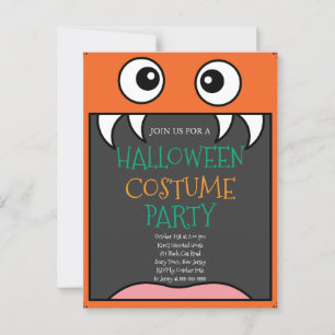 Halloween Costume Party Postkarte