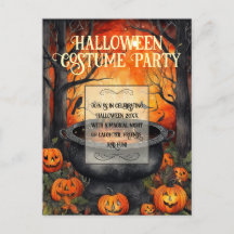 Halloween Costume Party Wasserfarbe