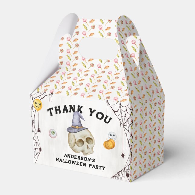 Halloween Costume Party Wasserfarbe Geschenkschachtel (Vorderseite)