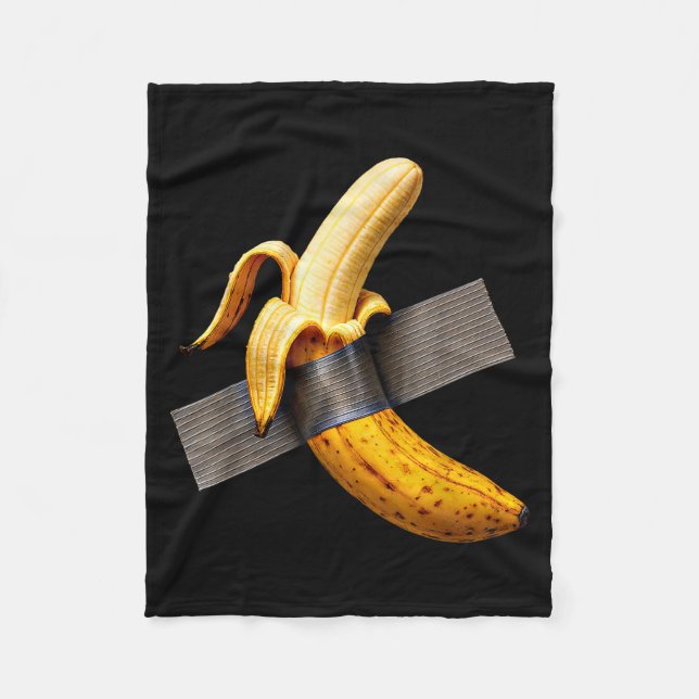 Halloween Costume Peeled Banana Funny Duct Tape Ba Fleecedecke (Vorderseite)