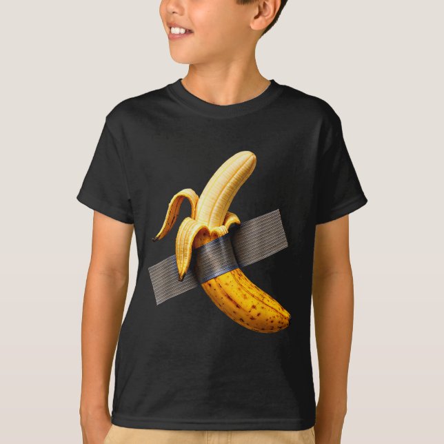 Halloween Costume Peeled Banana Funny Duct Tape Ba T-Shirt (Vorderseite)