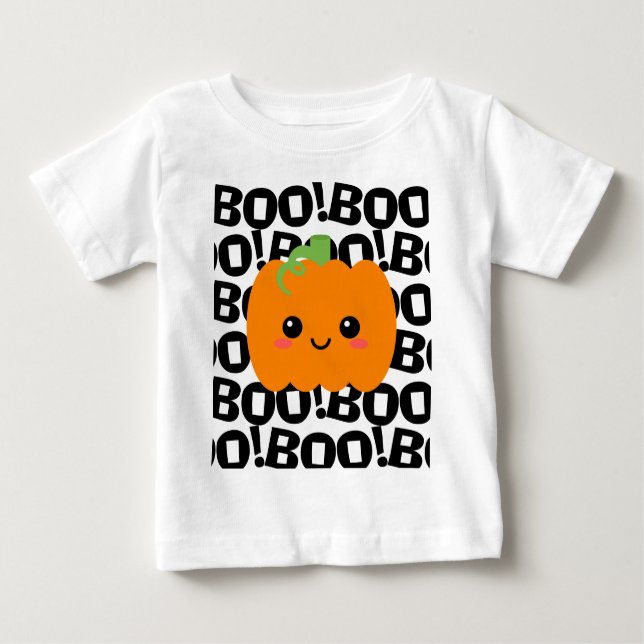 Halloween Costume Pumpkin, Niedlicher Erntedank Baby T-shirt (Vorderseite)