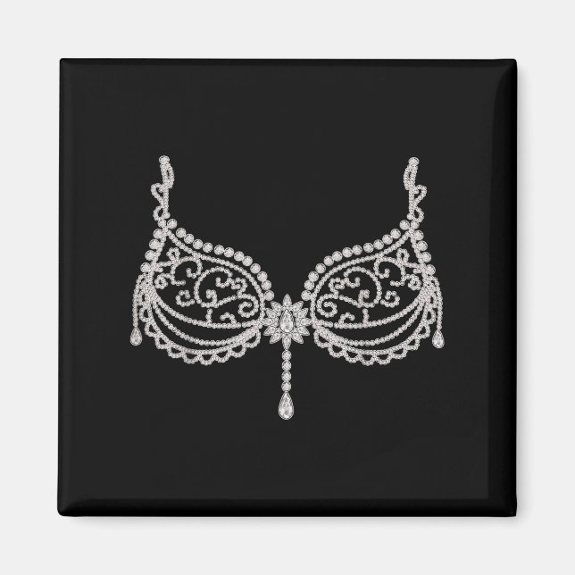 Halloween Costume Show Girl  Magnet (Vorne)