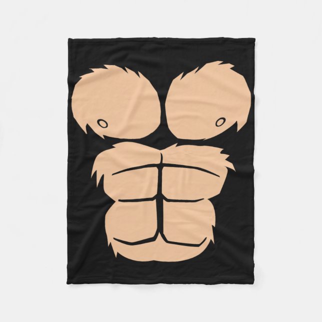 Halloween Costume Spaß Monkey Gorilla Anzug Ha Fleecedecke (Vorderseite)