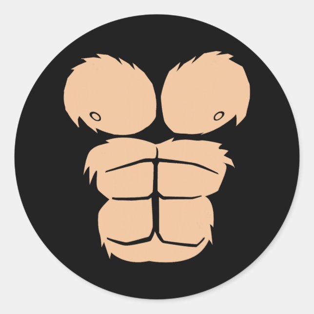 Halloween Costume Spaß Monkey Gorilla Anzug Ha Runder Aufkleber (Vorderseite)