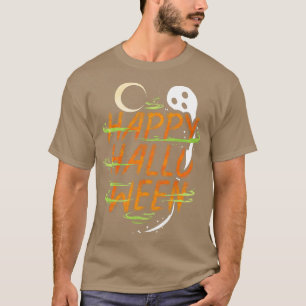 Halloween Costume Spirit Ghost Moon wünscht Happy  T-Shirt