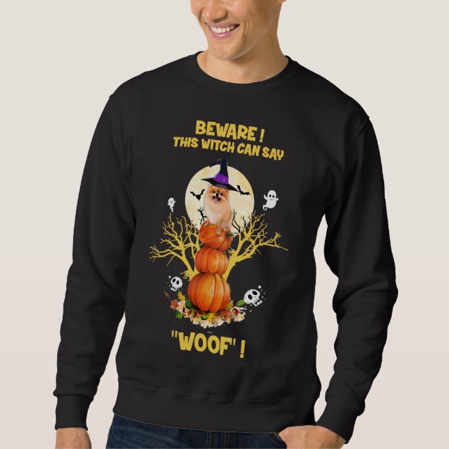 Halloween Costume Spitz Funny Sweatshirt (Vorderseite)