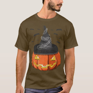 Halloween Costume Spooky Kürbislaterne Hexenhut T-Shirt