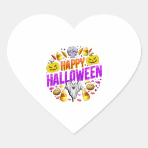 Halloween Costume T - Shirt für Damen Herz-Aufkleber