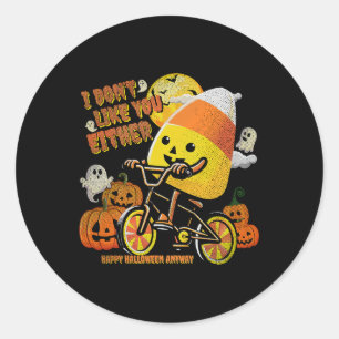 Halloween Costume Team Candy Corn Ich mag dich nic Runder Aufkleber