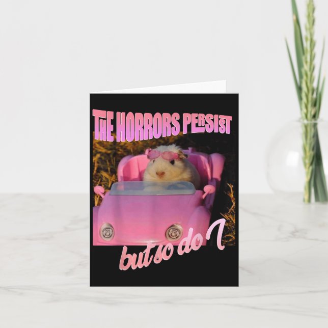 Halloween Costume - The Horrors Persist But So Do  Karte (Vorderseite)